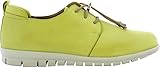 Adesso Product Image Ladies Leather Shoes Womens Soft Comfort Cushioned Colourful Trainers Flat Everyday Lace Up Pumps (Citrus UK 6, EU 39)