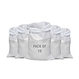 TGL PACKAGING 10 PCS Heavy Duty (60x100cm) Woven Rubble Sacks | Extra Strong Polypropylene Builders Bags | Garden Waste Bags | Reusable Sacks for Construction, Yard Waste, Rubbish Removal