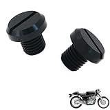 generic 2PCS motorcycle mirror plugs Compatible with Honda GB500 Clubman,Motorcycle rearview mirror plug blind plug tuning accessories(black)