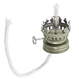 Warmhm Kerosene Lamp Dimmer Hurricane Lamps Oil Lamp Parts Vintage Kerosene Lamp Oil Lamp Wick Holder Vintage Oil Lamp Burner Regulator for Kerosene Lamp Oil Lamp Accessory Cotton Silver