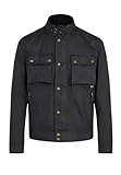 Belstaff Mens Racemaster Waxed Cotton Jacket 48 Black