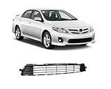 EzMech Front Bumper Grille 2011 2012 2013 Compatible With Toyota Corolla Sedan (Base CE LE S L XRS) Front Grill Front Bumepr Cover Lower Grill Center
