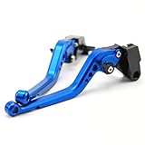 Brake Clutch Levers For SUZUKI Hayabusa 1999-2007, GSX1400 2001-2007, GSX650F 2008-2015 Motorcycle Left Right Short/Long Handle Leavers 1 Pair (Blue,Long)
