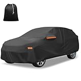 X AUTOHAUX Durable Car Cover for Honda CRV (1995-2025) - Waterproof, Windproof, and All-Weather Protection with Door Zipper, 210D-PU Material
