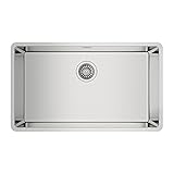 Teka 115000004 Kitchen Sink Made of Stainless Steel with a Single Bowl Linea RS15 71.40 3½ W/OVF SP-115000004, Grey, 71x40x20 cm