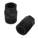 KOOLEVER 2 PCS Alternator Pulley Removal Tool, 33 Teeth Alternator Clutch Pulley Removal Tool, Portable Engine Pulley Removal Tool for Audi A3 TT Volkswagen Golf Volvo Ford Peugeot
