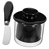 Alipis 1 Set Ceramic Keeper and Cheese Storage Jar Crock with for Home Kitchen for Fresh Dairy Products Reusable Capacity