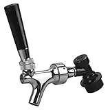 PERA Stainless Steel Stem Beer keg Tap Faucet with Ball Lock disconnect chromed body