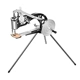 Leather Sewing Machine, Leather Cobbler Sewing Machine 360° Flexible Adjustment for Sewing Upsolery Bags Tents Clothes Belt Coats, Black