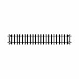 Hornby R600 OO Gauge Straight Track - Extra Track Pieces for Model Railway Sets, Model Train Track Pieces - Scale 1:76, Black