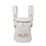 Ergobaby Adapt 3-Position SoftFlex Mesh Ergonomic Baby Carrier for Newborns From Birth, Back Carrier, Natural Beige