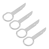 Logyua 4Pcs/Set Car Radio Removal Tool Key, DIN Release Keys, For 6000 CD Sony 6 Disc Car Stereo