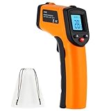 ABOHU Infrared Thermometer Gun, Digital Temperature Gun -50°C ~ 550°C (-58°F ~ 1022°F), Non-Contact Surface Temperature Gun for Measuring Cooking Food Pizza Oven Grill (Not for Human)
