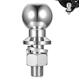 2'' Trailer Hitch Ball 50mm, Tow Bar Ball Head Bolts, 2'' Drawbar Straight Towing Hitch Balls, Heavy Duty Tow Balls for Car Trucks Trailer Tractor Parts Accessories, Max Load 3.5 Tons