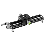 Fotopro Macro Focusing Rail Rack Slider for Close-up Shooting Macro Photography with Quick Release Plate 7.4 Inch Aluminum Alloy Universal Camera Slider for DSLR Camera Camcorder Film Photography