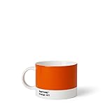 Copenhagen Design Pantone Cup, Tea/Coffee Mug, fine China (Ceramic), 475 ml, Orange 021 C, 1 Count (Pack of 1)