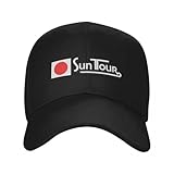 AYQEBNC Suntour BMX Baseball Cap Snap Back Hat Sunhat Beach Bag Luxury Hat Golf Women Men's Gift Black