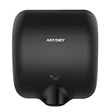 anydry 2800 Commercial Hand Dryer,Heavy Duty Stainless Steel Hand Dryers,Electric Hand Dryer For Toilet.(Matte Black)
