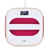 Heat Press Machine for T Shirts, 10" x 10" Portable Press Machine, Fast Heat-up Iron Press Heat for Sublimation and HTV Vinyl Shirt Press Machine for Hat, Bags, Heating Transfer Projects (Raspberry)