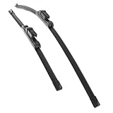 XYZ Parts Front Exact Fit Aero Windscreen Wiper Blades Pair Set Compatible with Ford Fiesta Mk7 Hatchback & Van 2008-2017 26" 65 cm 15" 38 cm Replacements
