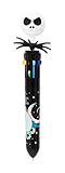 Grupo Erik Multicoloured Pen - The Nightmare Before Christmas Gifts | 10 In 1 Ballpoint Pen With 3D Jack Skellington Topper | Disney Gifts Under 10 Pounds, Disney Stationery