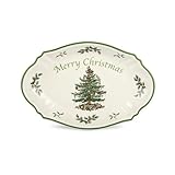 Spode Christmas Tree Oval Merry Christmas Tray 28 cm