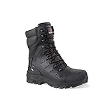 Rock Fall Unisex's Monzonite High Leg Internal Metatarsal Waterproof Safety Boot, Black, Size 8