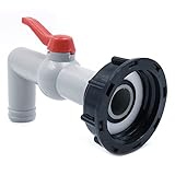 CENPEK Tap Ball Valve Plastic IBC Tank Adapter S60x6 60mm 90 Degree Extended Outlet Valve Tank Hose Fitting Parts