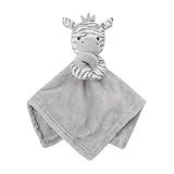 Royal Icon Super Soft Baby Comforters Baby Boys & Girls Comforter Baby Comforter Toy Elephant/Giraffe/Cow Cuddly Fleece Toy Are Ideal for New Baby Gifts - Peaceful Sleep 19C199 (Grey Zebra)