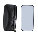 XYZ Parts Manual Wing Door Mirror With Black Cover Compatible with Mitsubishi Canter Chassis Cab 2005-2022 Passenger Side Left Hand Replacement