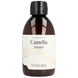 Nikura Camelia Oil (Refined) - 250ml | For Skin, Hair, Body, Face | Moisturising Carrier Oil | Vegan & UK Made | BPA Free