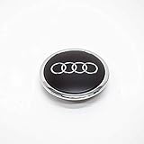Decorative Wheel Cap Genuine Audi Hubcaps Tuning Cap for Alloy Wheels, Black Gloss