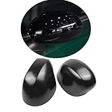 Car Door Side Rearview Mirror Covers For Mini Cooper S JCW F54 F55 F56 F57 F60 Countryman 2020 2021 2022 2023 2024 Accessories (Gloss Black, 2020-2024 F Series F54-60 With Light Hole)