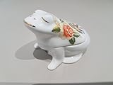 Aynsley China Cottage Garden Frog Trinket Box, Made In England