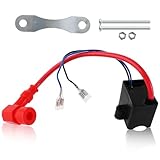 QAZAKY High Performance CDI Ignition Coil Compatible with 49cc - 50cc 60cc 66cc 80cc 2-stroke Engine Motor Motorized Bicycle Bike With Mounting Parts