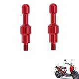 2PCS motorcycle mirror plugs Compatible with Honda Scooters Zoomer,accessories tuning, can be used as mobile phone holder or balance bar base(Red)