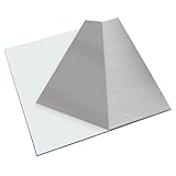 KANABI 1 x 304 stainless steel sheet, 15 cm x 15 cm x 2 mm, thickness 2 mm, 304 square stainless steel plate for DIY craft model repair, engraving, punching, drilling, cutting