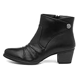 Lilley Mary Womens Black Heeled Ankle Boot - Size 4 UK - Black