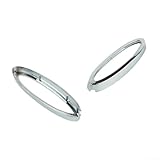 Vilgftyiet Remote Key Fob Chrome Trim Side Bezel Set fits for Jaguar for XF XK XKR, C2P15136 Replacement Car Key Accessories