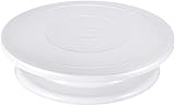 360 Rotating Cake Turntable for Decorating, Display & Baking, Smooth Revolving Spinner Stand (11 inch / 28CM WHITE)