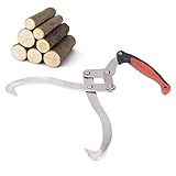Log Tongs Heavy Duty, 12inch Log Lifting Tongs Log Carrier Tongs Timber Tongs with Non-Slip Handle Industrial Forestry Logging Grabber, for Lumber Log Lifting Dragging Carrying