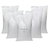 50 x Rubble Sacks Woven Polypropylene Builder Bags 55 cm x 85cm / 22'' x 33" - Heavy Duty ***Pack of 50 bags*** (50xWoven Sack)