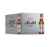 Asahi Super Dry Beer, 24 x 330ml, Japanese Beer, 5% ABV, Brewed in Italy, Premium Lager, Crisp and Dry Taste (Packaging may vary as images in catalog)