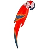 Henbrandt Inflatable Parrot 48cm Animal Tropical Bird Pirate Party Decorations Blow Up Inflatable Toys Pool Party Photo Booth Props Fancy Dress Accessory