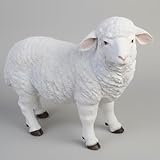 THE ENCHANTED GARDEN Standing Sheep Garden Ornaments Outdoor Decor Farm Animals Home Resin Decoration Accessories Gardening Gifts