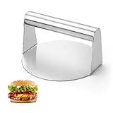 Stainless Steel Burger Press,Smash Burger Press,5.51-Inch,Heavy-Duty,Round Hamburger Patty Maker Mold,Perfect for Flat Top Griddle Grill Cooking, Steak, Paninis, Flatbreads and Sandwiches