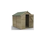 Forest Garden 4LIFE Apex Shed 4x6 - Single Door - No Windows