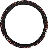Tataway - Minnie Mouse Steering Wheel Cover | Anti-Slip Embossed Graphics | European Certified | Fits 37-39 cm | Faux Leather, Black