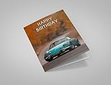 Happy Birthday Renault Alpine Car Greeting Card 125mm x 178mm Including Envelope PT607
