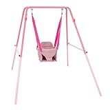 TP Toys Pink Foldaway Baby Swing, Metal, One Size